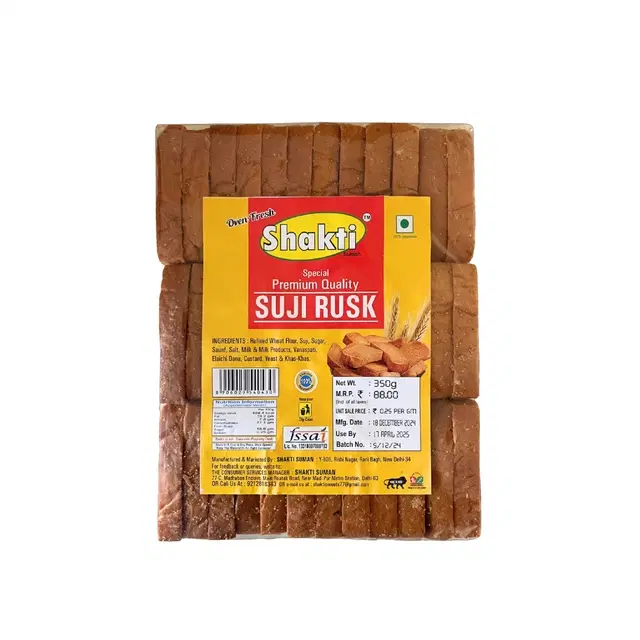 Shakti Suji Rusk 350 g