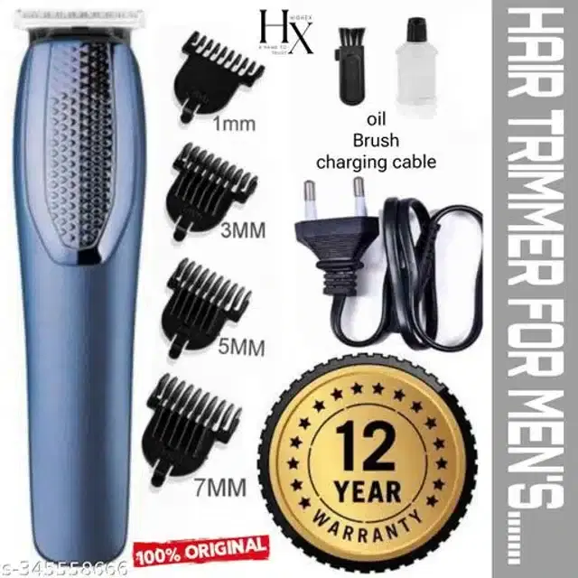 Rechargeable Trimmer for Men, Blue