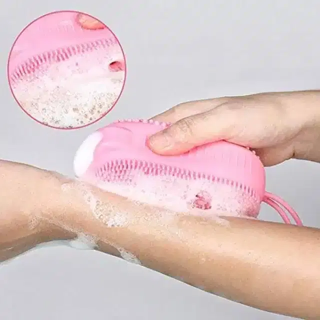 Silicone Soft Bathing Body Scrubber, Multicolour
