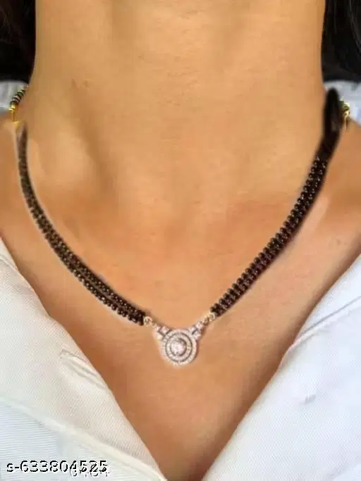 Single Strand Mangalsutra for Women (Free Size, 18 inch)