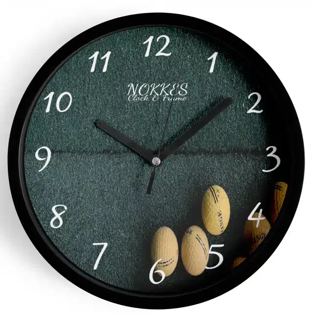 Plastic Printed Wall Clock, Multicolor, 7 Inches