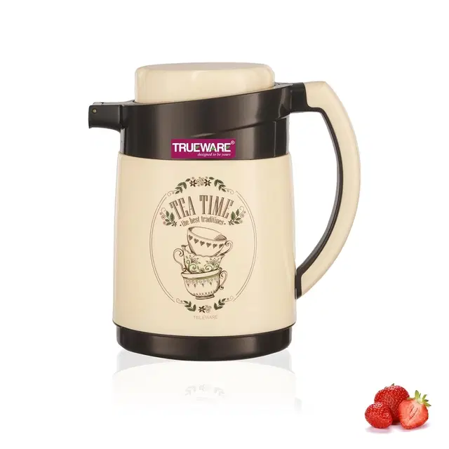 Trueware Ruff Tuff 750 ml Plastic Flask  (Pack of 1, Black)