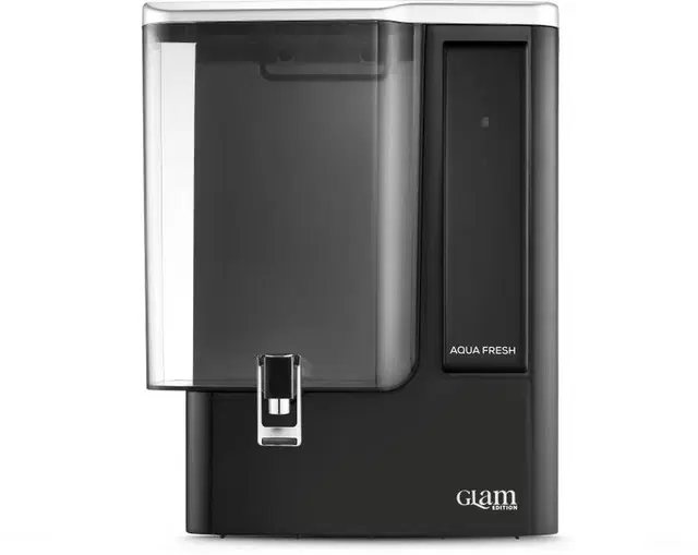 Aqua Fresh Glam Edition 8L RO+UV+UF+TDS+ALK+Copper Water Purifier (Black) [BIS Certified] [1 Year Warranty] [Installation ₹500]