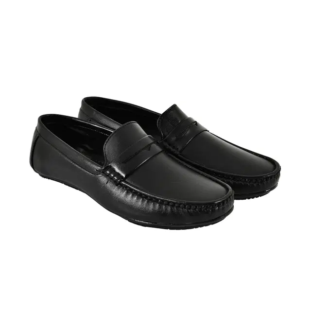 Slip On Loafers for Men (Black, 7)