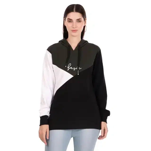 Full Sleeves Hoodie for Women (Multicolor, S)