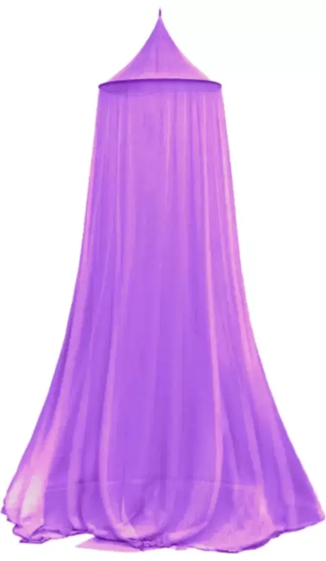 Polyester Double Bed Mosquito Net, Purple, 92x80 inches