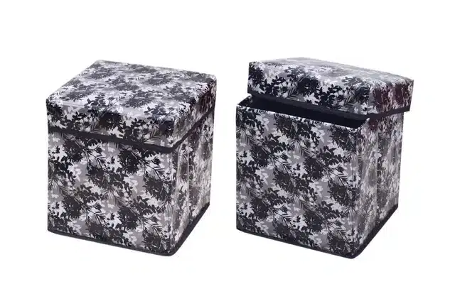 PVC Printed Foldable Kids Stool, Multicolor