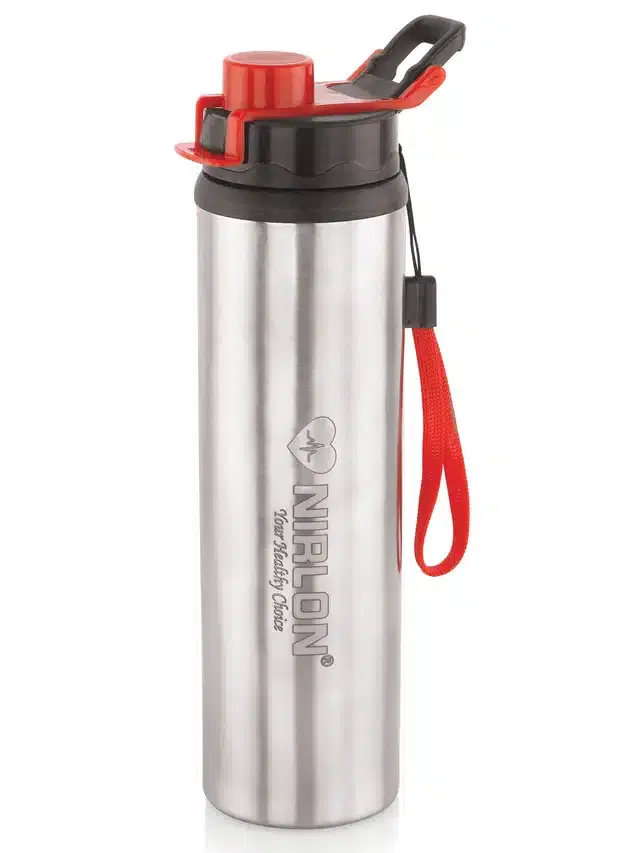 Stainless Steel Insulated Single Wall Water Bottle, Silver, 900 ml
