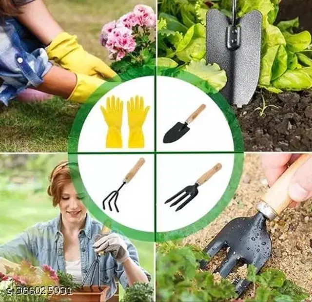 Gardening Tools Set, Multicolor, Set of 4