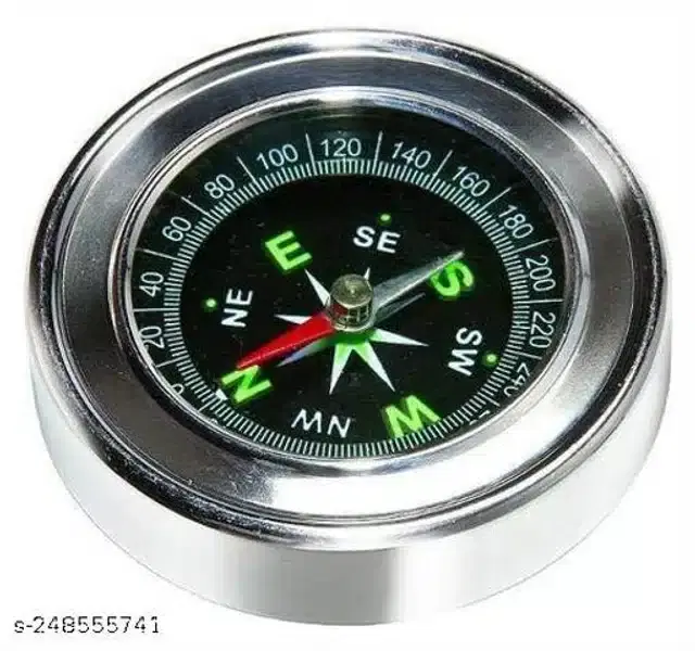 Stainless Steel Magnetic Compass, Silver