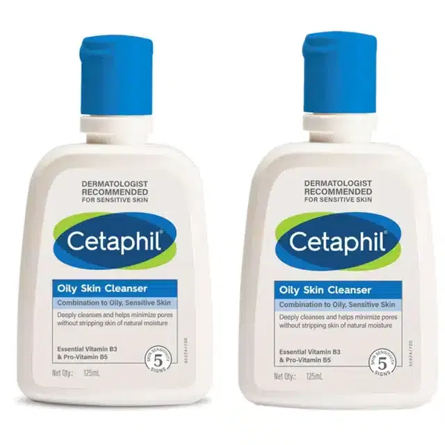 Cetaphil Face Wash, Pack of 2, 125 ml
