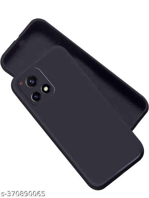 Silicone Mobile Cover for Vivo Y72 5G black, Multicolor
