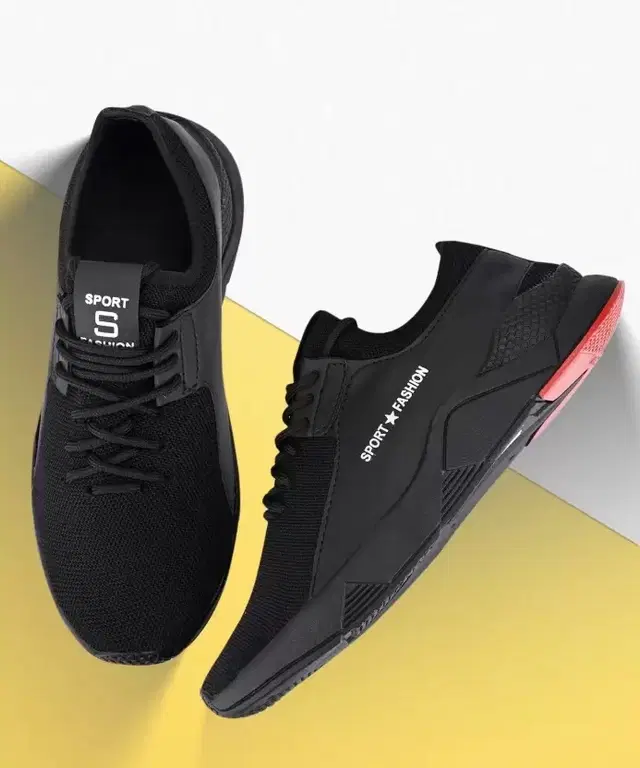 Casual Shoes for Men (Black, 9)