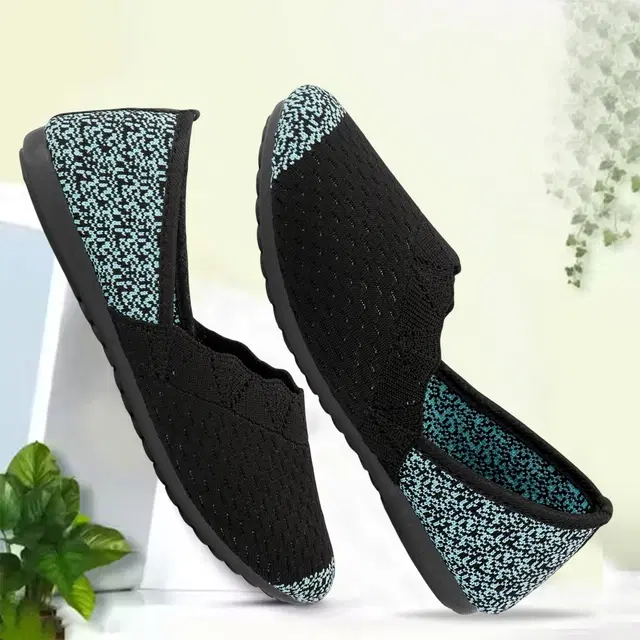Solid Canvas Bellies for Women (Blue, 4)