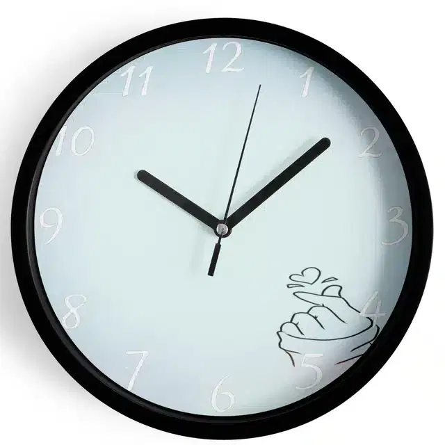 HD Printed Plastic Wall Clock, Multicolor, 10x10 Inches