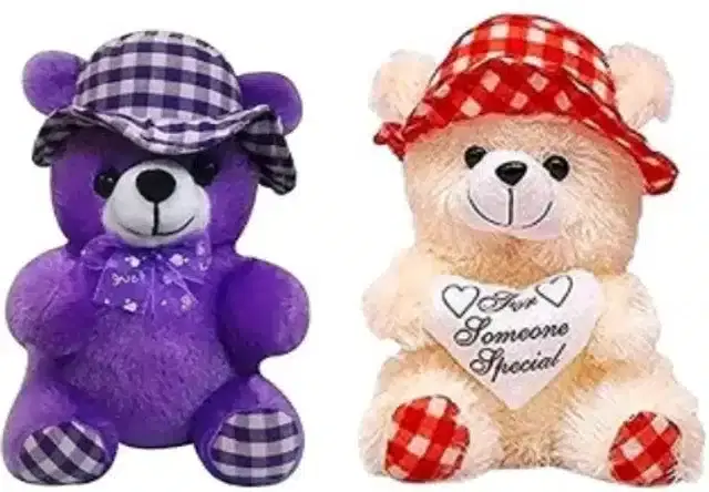 Stuffed Toys for Kids, Multicolor, Set of 2