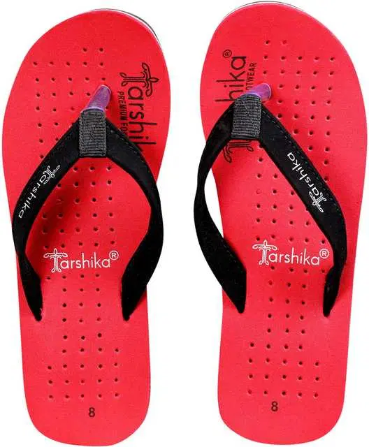 Women EVA Casual Flip Flops (Red, 6) (SD-739)