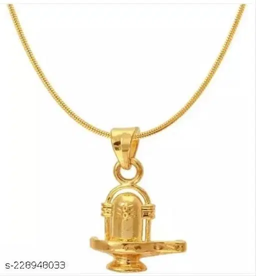 Lord Shiva Locket for Men and Women (Gold, 20 kg)