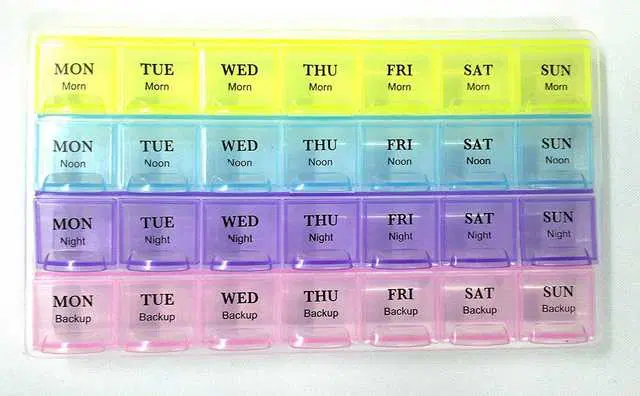 Sterling Bazaar Pill Tablet Box Holder Medicine Storage Organizer Container Case, St-059