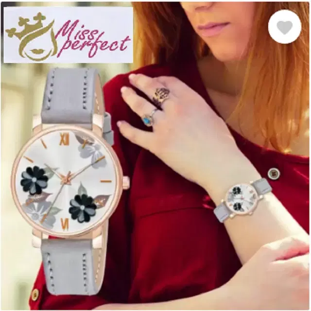 Leather Strap Analog Watch for Women & Girls (Multicolor)