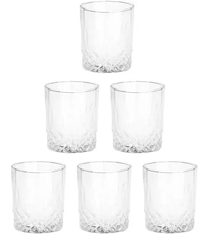 Liquor cum Cocktail Glasses, Transparent, 200 ml, Pack of 6