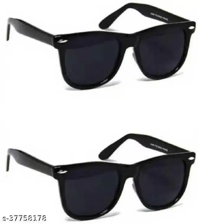 Sunglasses for Men, Pack of 2 (Black)