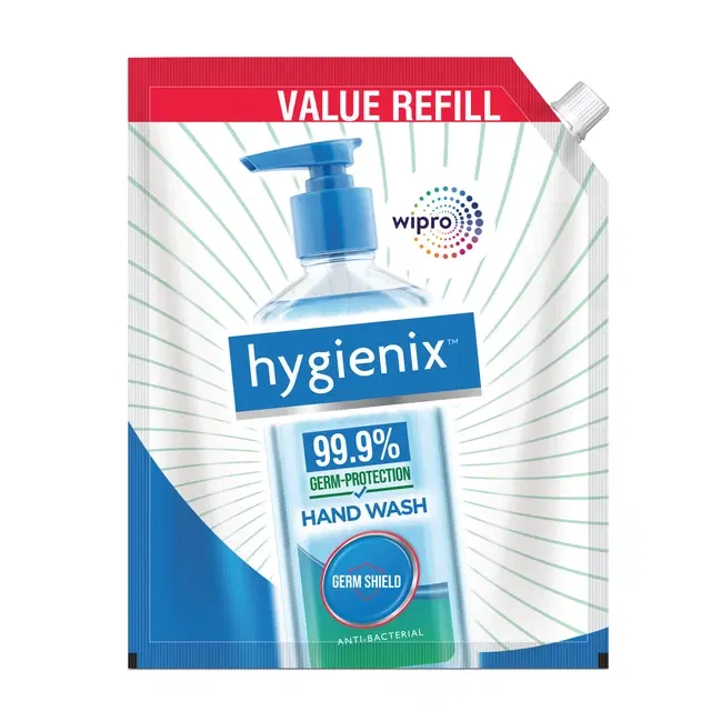 Hygienix Anti-Bacterial Germ Shield Handwash, 1300 ml (Pouch)