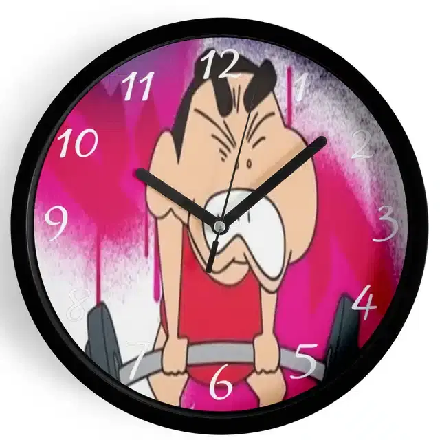 Shinchan Analog Wall Clock, Multicolor, 7 Inches