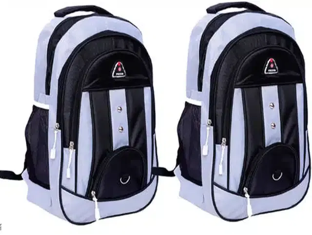 PU Backpacks for Women, Pack of 2 (Black)