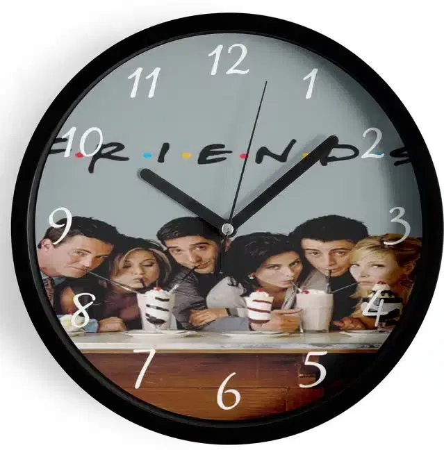 Analog Wall Clock for Home, Multicolor, 7 Inches