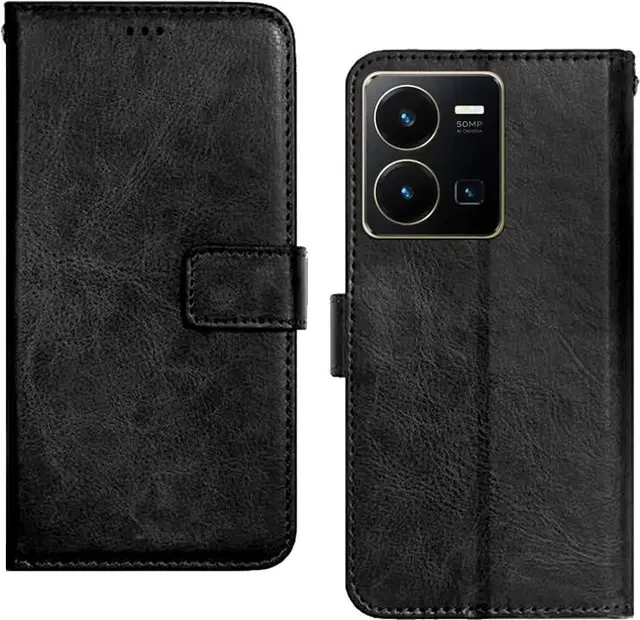 Flip Mobile Cover for Vivo Y35, Multicolor