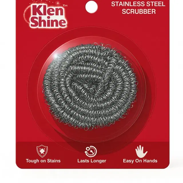 Klen Shine Steel Scrubber, 12 g- Pack of 3