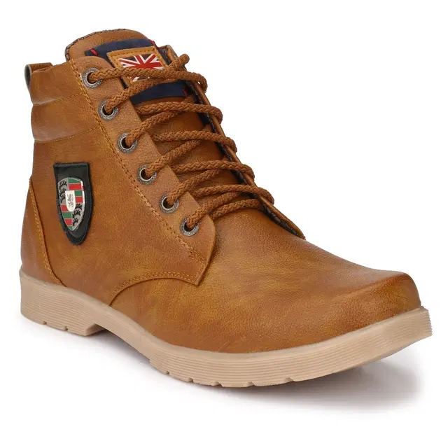 Boots for Men (Tan, 6)