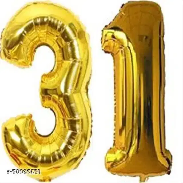 Number Foil Balloon, Assorted, Pack of 1