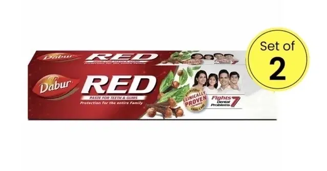 Dabur Red Tooth Paste 45 g (Set Of 2)