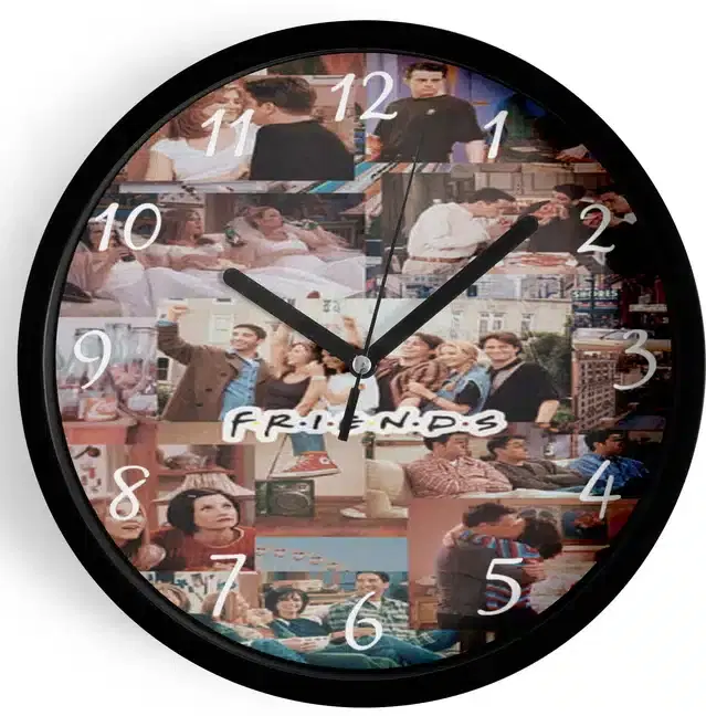 Analog Wall Clock for Home, Multicolor, 7 Inches