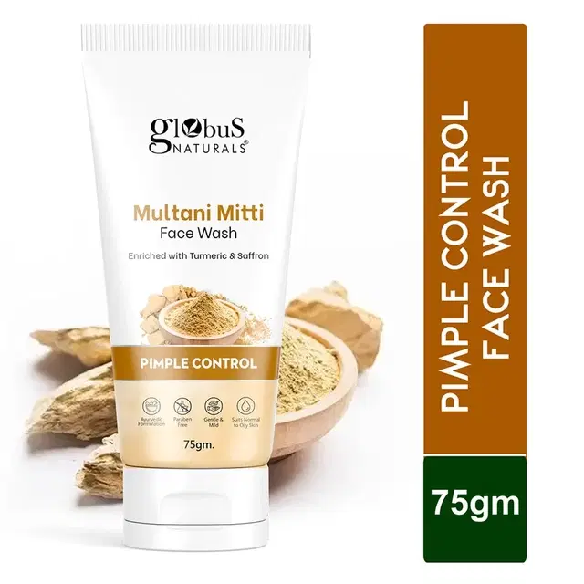 Globus Naturals Multani Mitti Face Wash 75 g