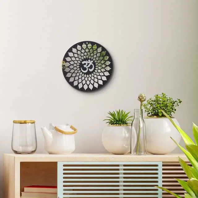 Om Wall Hanging And Wall Art For Home Indoors & Outdoors Decoration, Brown, 8 X 8 X 8 Inches, Du-062