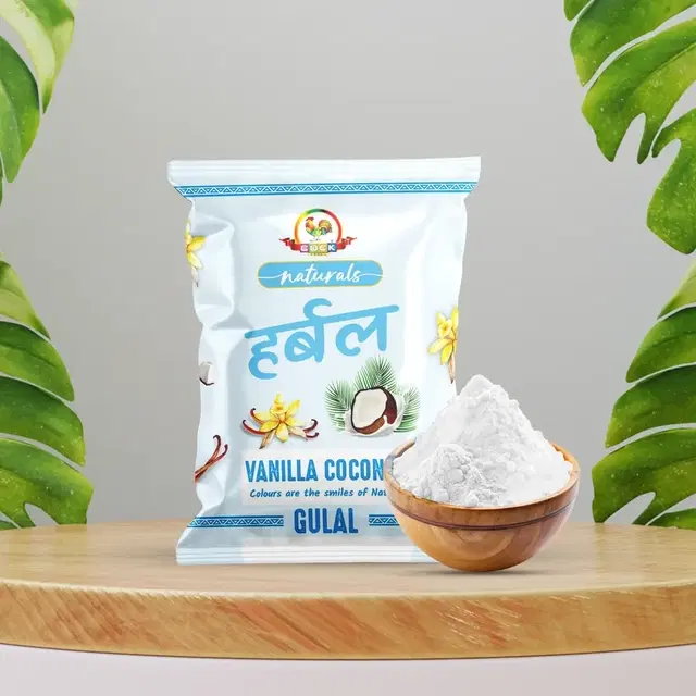 Cock Natural Herbal Gulal Coconut Vanila, 70 g, Pack Of 1