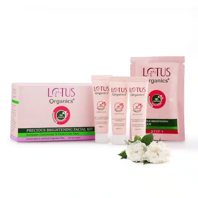 Lotus Organics+ Precious Brightening Facial Kit, 100 g