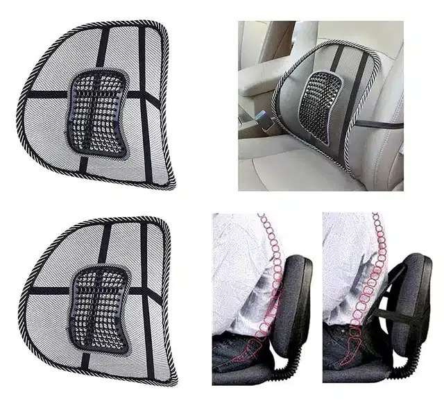 Universal Back Lumbar Support for Chair, Multicolor, Pack of 2