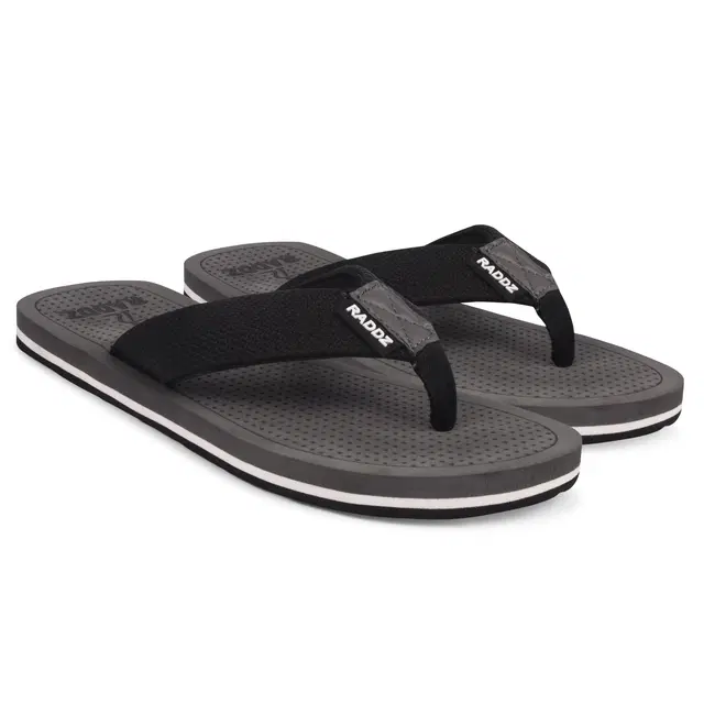 Solid Flipflops for Men (Grey, 7)