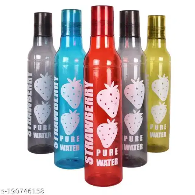 Water Bottle Set, Multicolor, 500 ml, Pack of 5