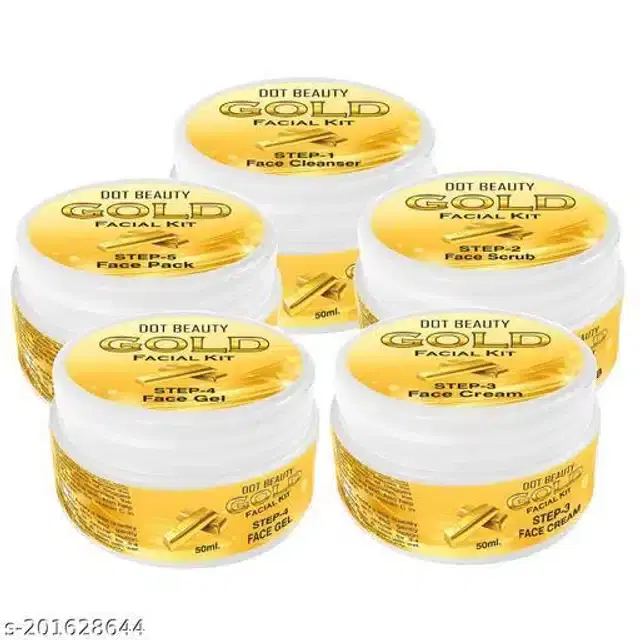 Dot Beauty Golden Facial Kit, 50 g, Pack of 5