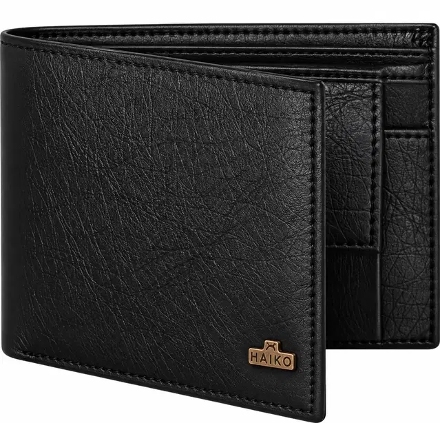 Two Fold PU Mens Wallets ,Black