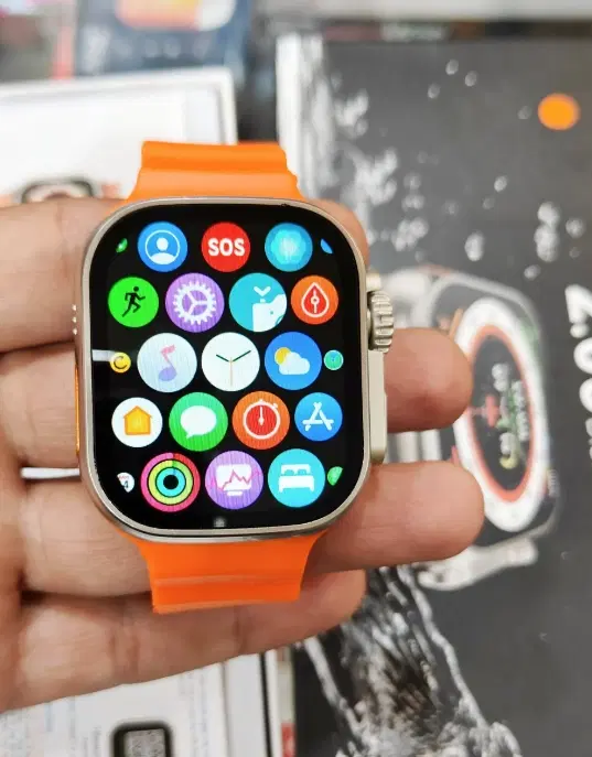 Nylon Strap Smart S8 Ultra Smart Watch for Men & Women, Orange