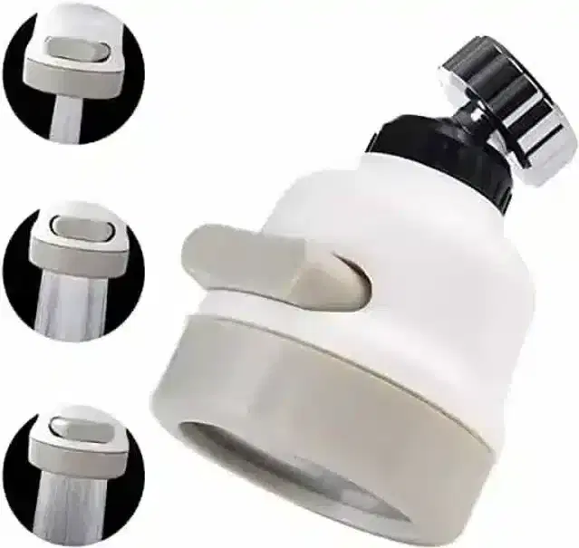 K Kudos Tap Head Movable Sink Faucet 360° Rotatable Abs Sprayer Removable Anti-Splash Adjustable Filter Nozzle Swive