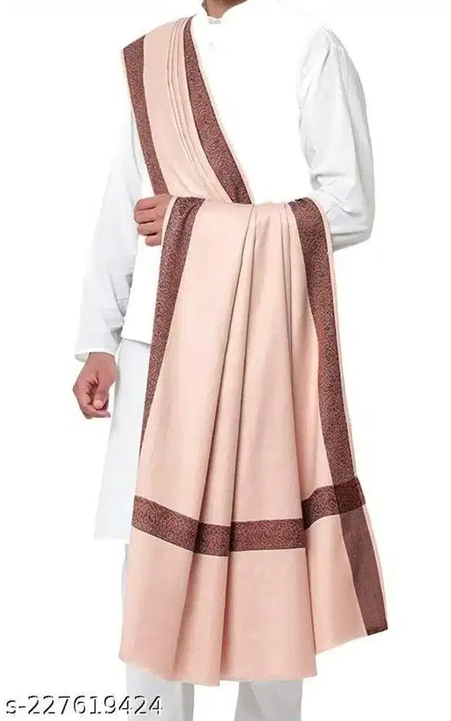 Acrylic Shawl for Women (Pink, 2.5 m)