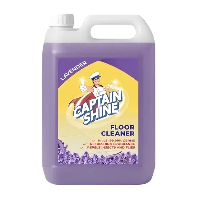 Captain Shine Disinfectant Floor Cleaner 5 L (Lavender)