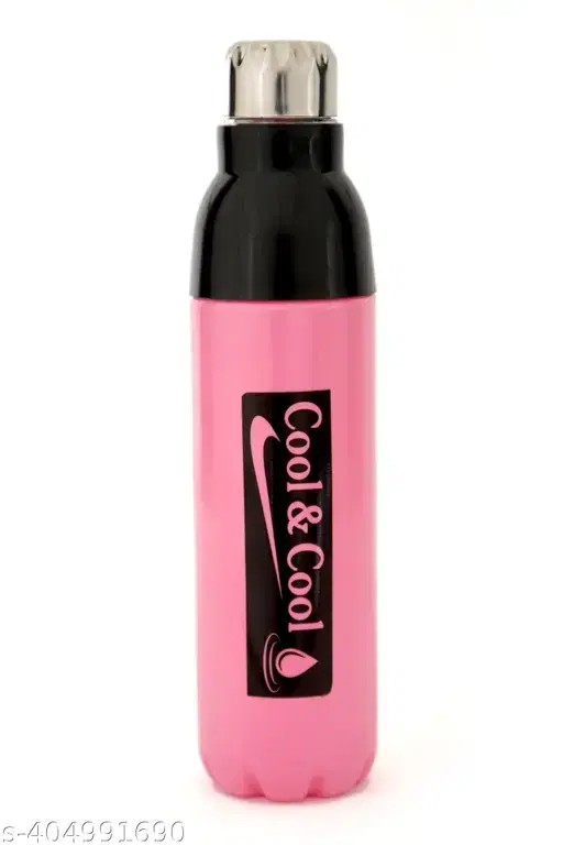 Fancy Plastic Water Bottle, Pink, 1000 ml